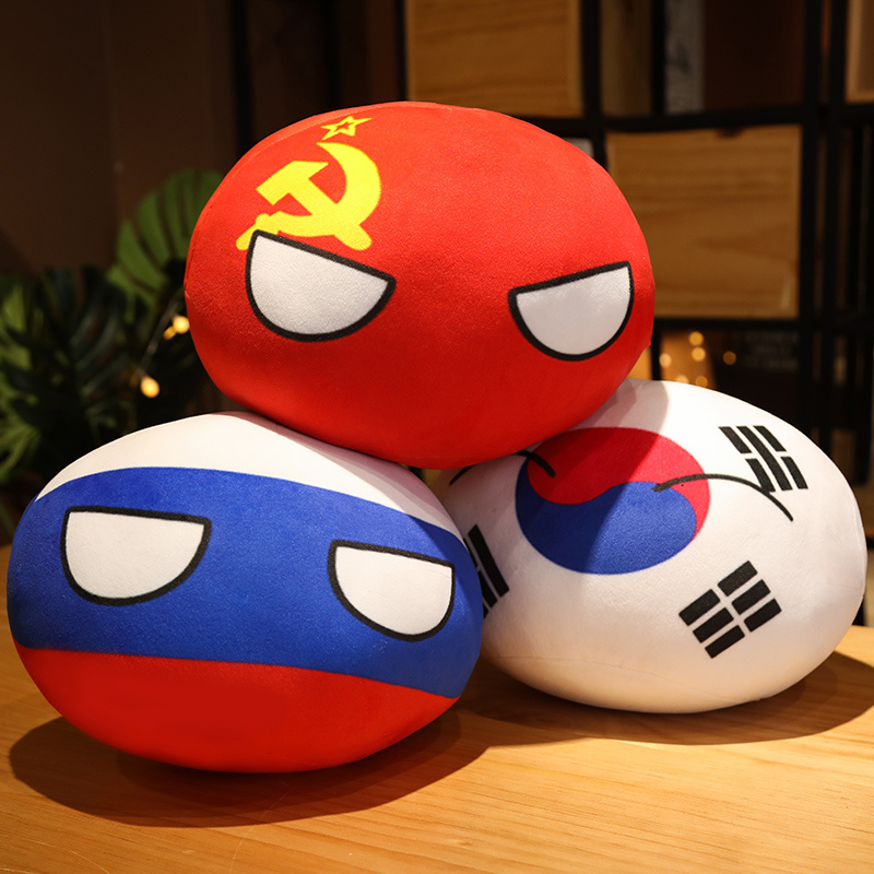 Table Tennis France - Lucu 10/30/50Cm Polandball Mainan Bola Negara