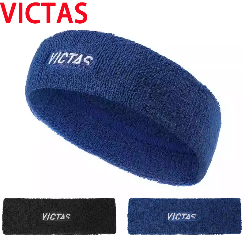 Table Tennis Logo Free - VICTAS Sports Headwear Wanita Pria Ikat