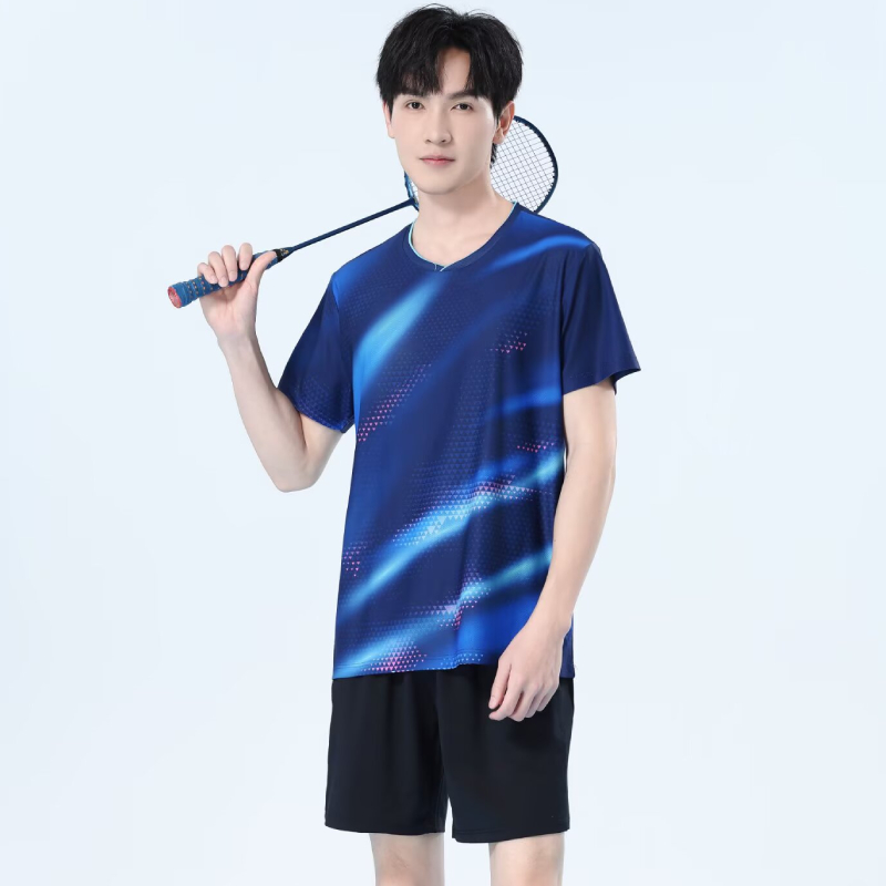 Table Tennis Logo Free - Kaos Bulu Tangkis Pria Cepat Kering,