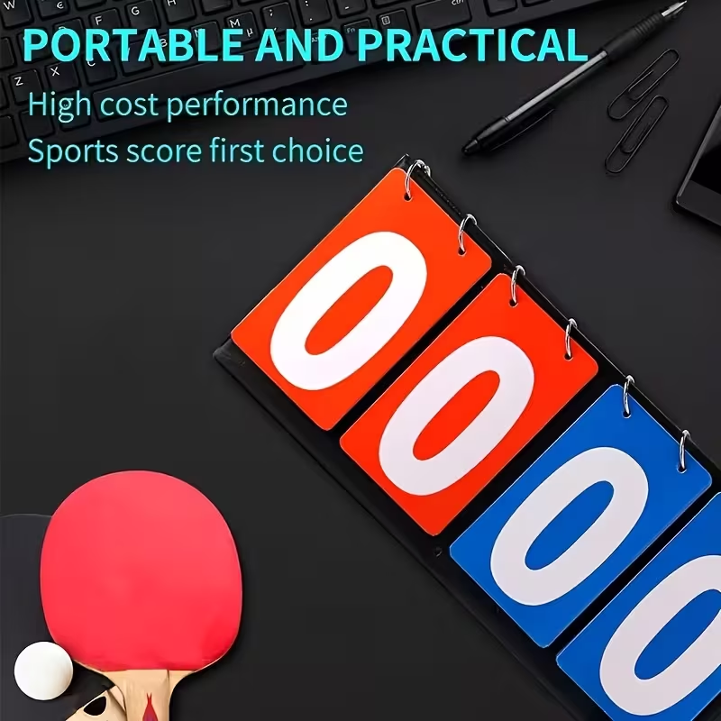 Papan Skor Lipat 4 Digit Porta - Table Tennis Scoring ulasan dan harga
