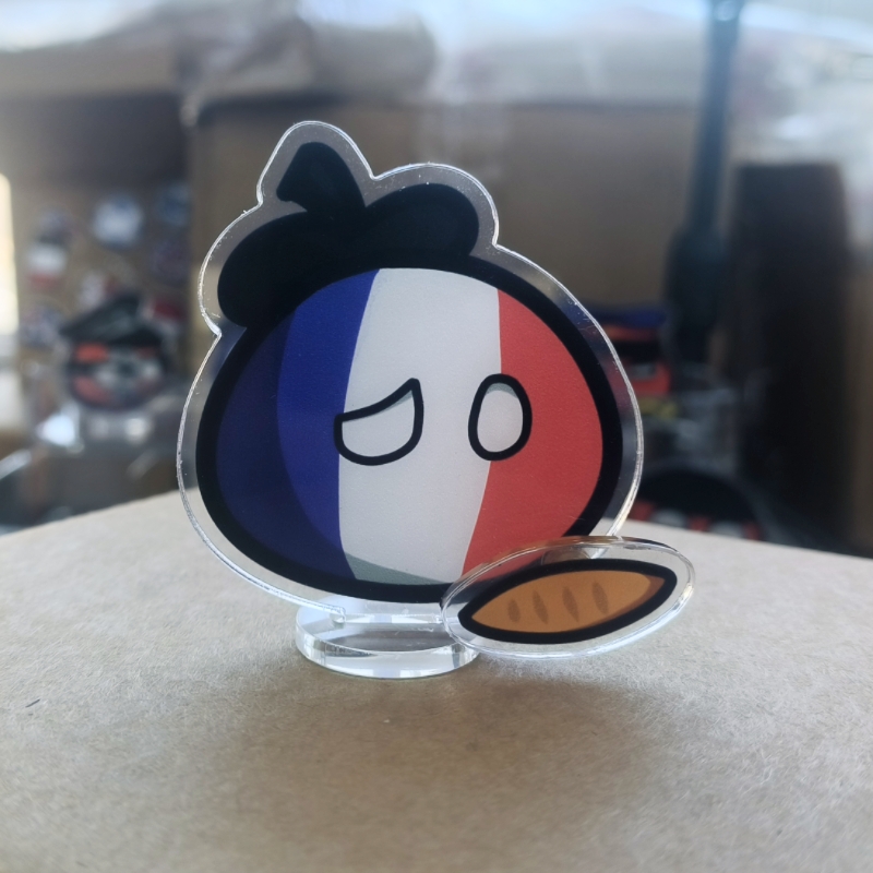 23 Model Countryballs Acrylic  - Table Tennis France ulasan dan harga