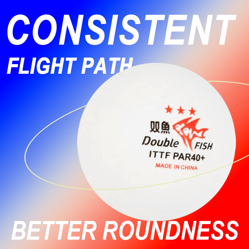 DOUBLE FISH PAR 40+ Bola Tenis - Table Tennis France ulasan dan harga