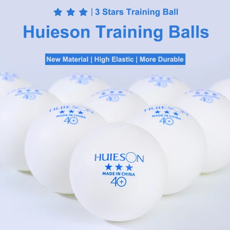 100PCS Bola Tenis Meja Huieson - Table Tennis Logo Free ulasan dan harga